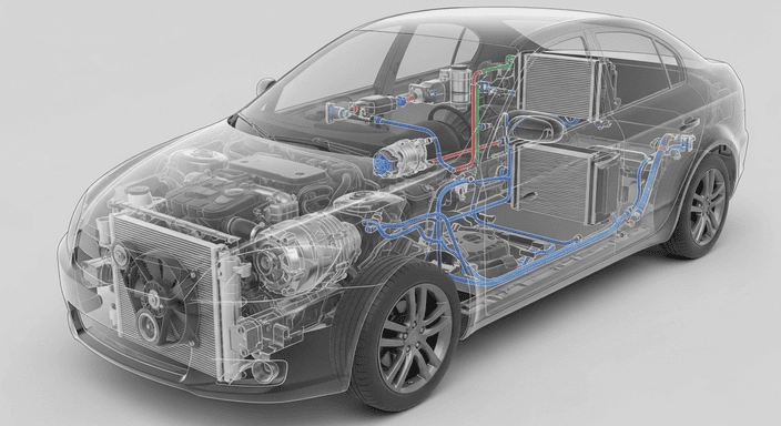 آلية عمل مكيف السيارة ومكوناته الأساسية