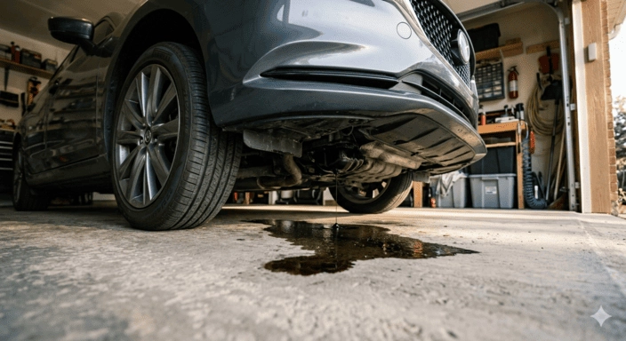 تهريب زيت المكينة من الاسفل