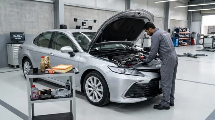 صيانة تويوتا بعد 100 ألف كم: ما القطع التي يجب تغييرها؟