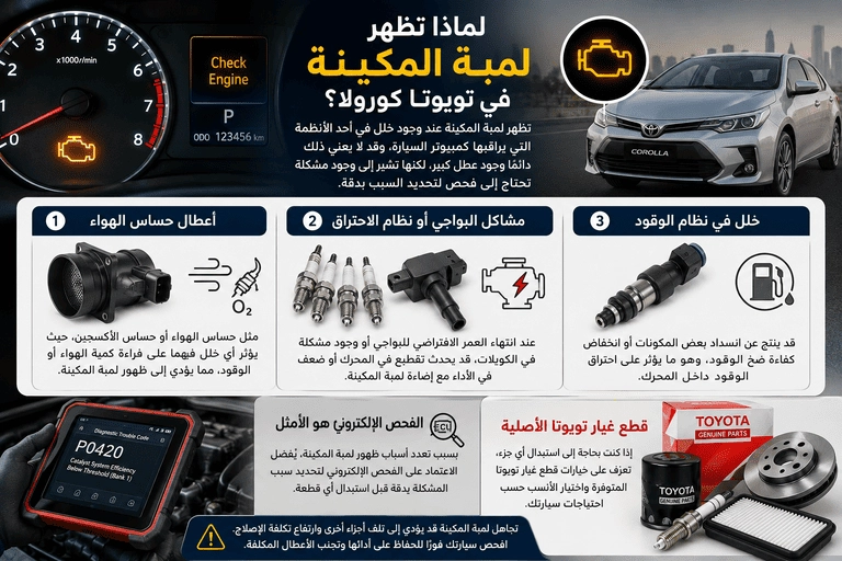 أشهر مشاكل تويوتا كورولا