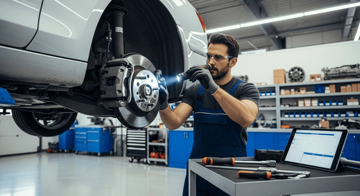 فحص وتركيب قطع الغيار