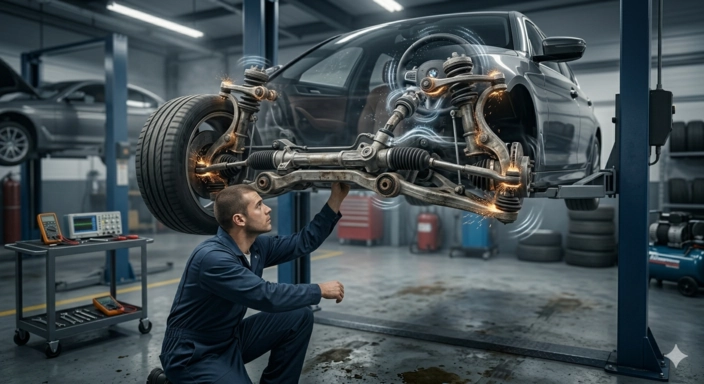 ما هو سبب تزييق عند لف الدركسيون في السيارة؟