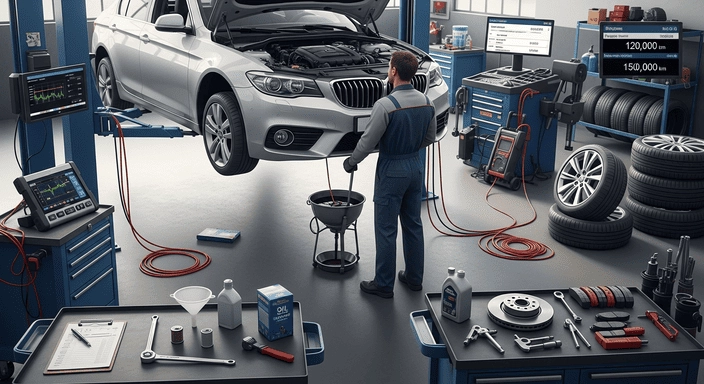 مواعيد الصيانة الدورية للسيارة المتعلقة بعدد الكيلومترات